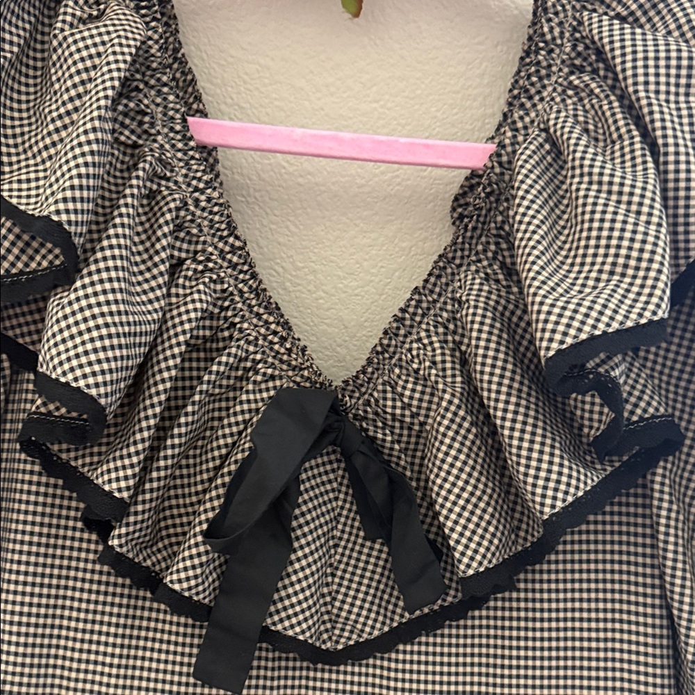 Gingham Ruffle Dress - Picture 3 of 5
